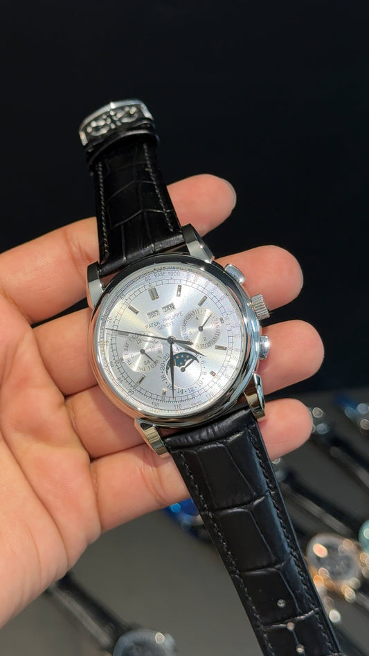 Patek Century | Auto | DayDate | White Dial | Black leather strap