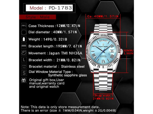 Pagani Design Daydate Tiffany PD-1783