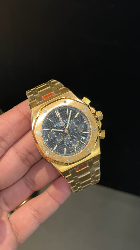 AP | Chrono | Gold Chain | Black  Dial