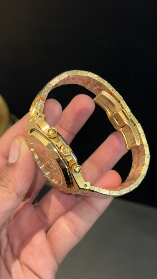 AP | Chrono | Gold Chain | All Gold  Dial