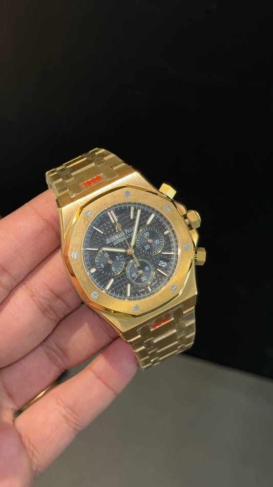 AP | Chrono | Gold Chain | Black  Dial