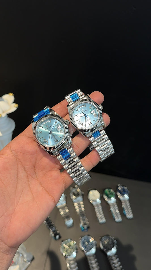 Pagani Design Daydate Tiffany Couple Watch